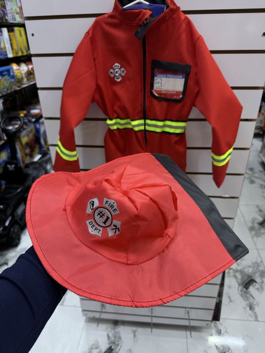Детские костюмы пожарных размер S 90-110см, L 110-130см ,XL 130-150см