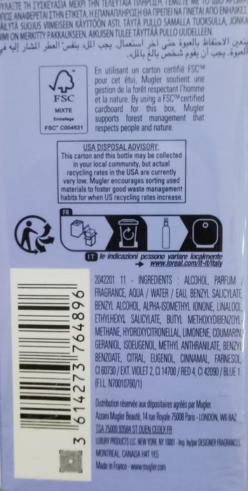 Продам духи Mugler Angel Elixir