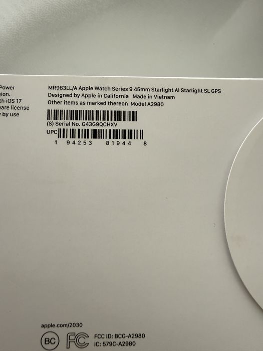 Apple watch 9, 45 мм