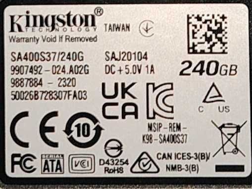 ssd SATA Kingston 240gb