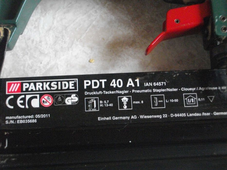 GS/ KRAFT WERKZEUGE/ EINHELL/ Parkside Пневматичен Такер Професионален