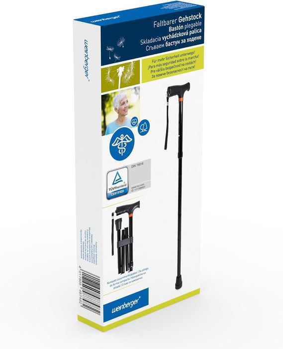 Сгъваем бастун Weinberger Телескопичен бастун регулируем неплъзгащ се