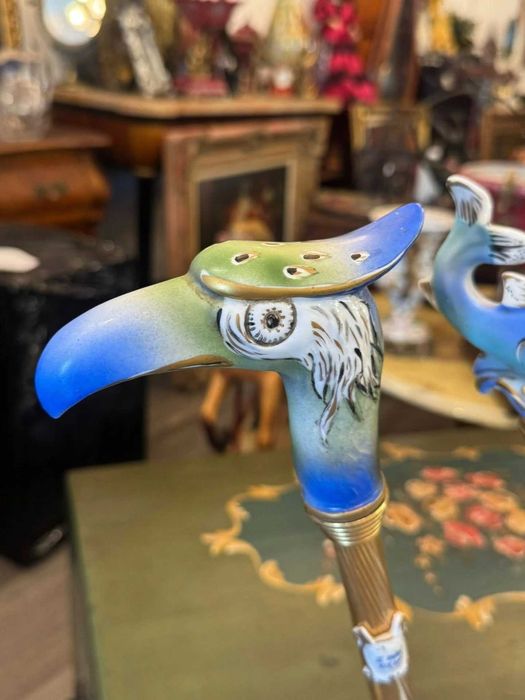 Colecție de bastoane cu mânere din porțelan( 1870,Italia)