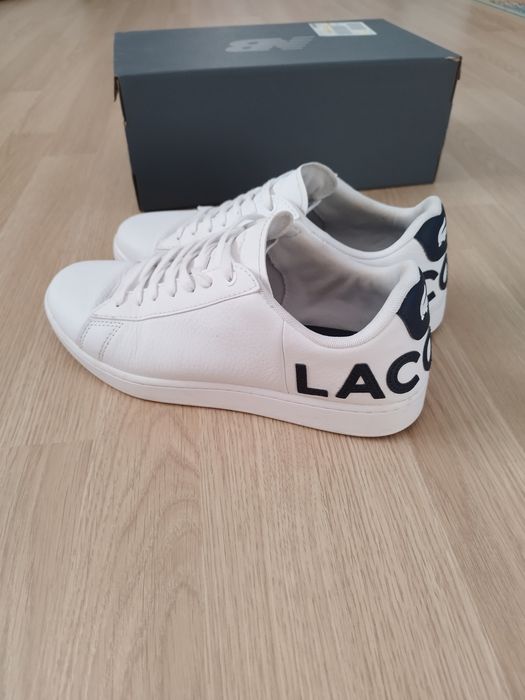 Lacoste white Carnaby Evo marimea 40 piele naturala