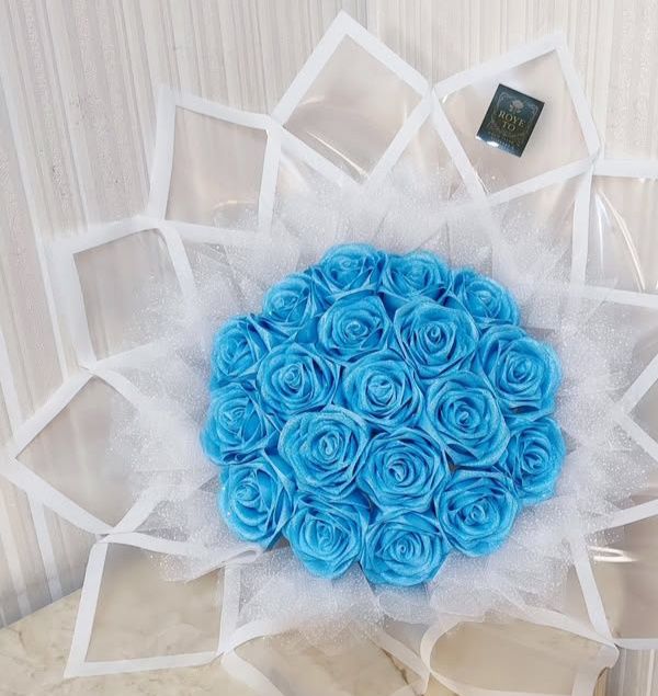 Розы из атласных ленты ручная работа