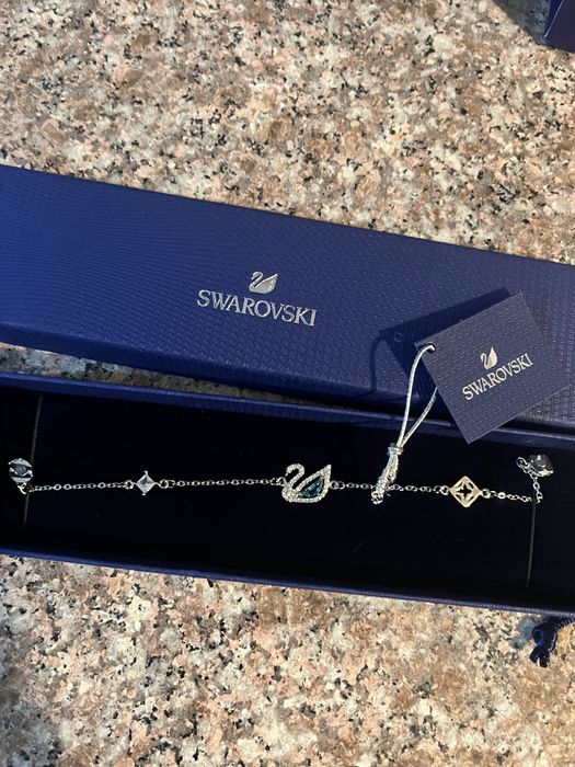 Swarovski bracelet blue & pink