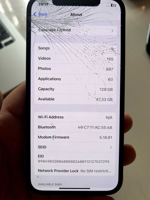iphone 12 128GB  ЗА ЧАСТИ!!