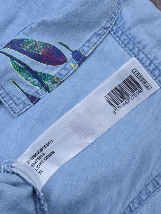 Cămașă denim cu mânecă, light denim TIMEOUT - mărime XL