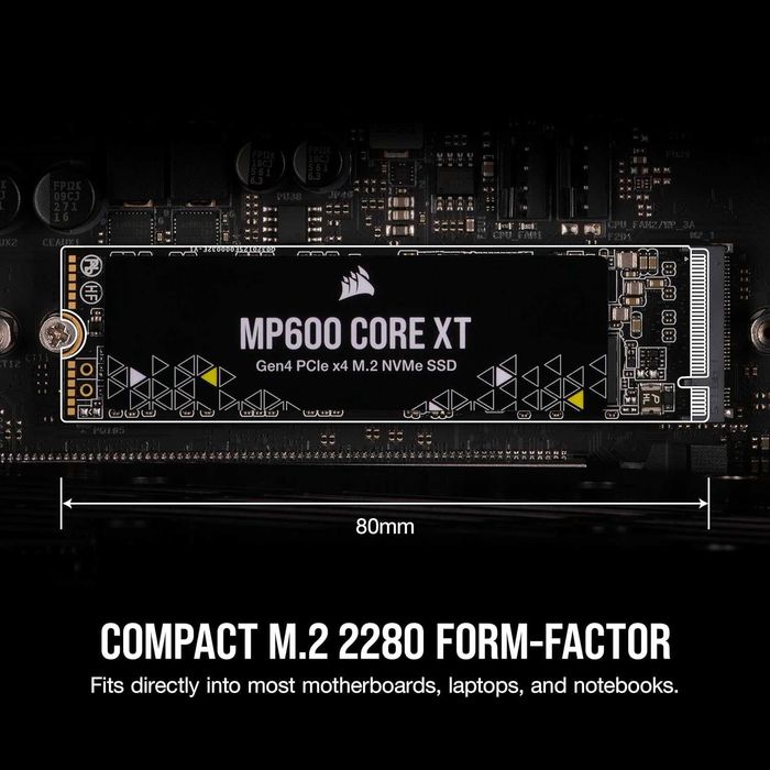 Нов 2 TB SSD Corsair MP600XT Gen4 PCIe x4 NVMe M.2 с 5 години гаранция