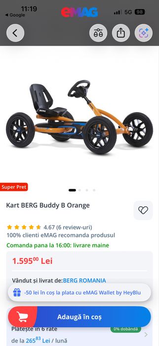Carturi cu pedale pentru adulti si pentru copii!
