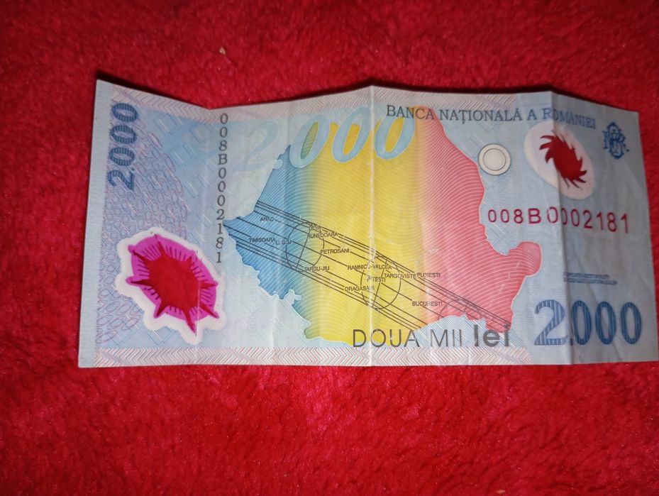 Vând bancnotă 2000 lei