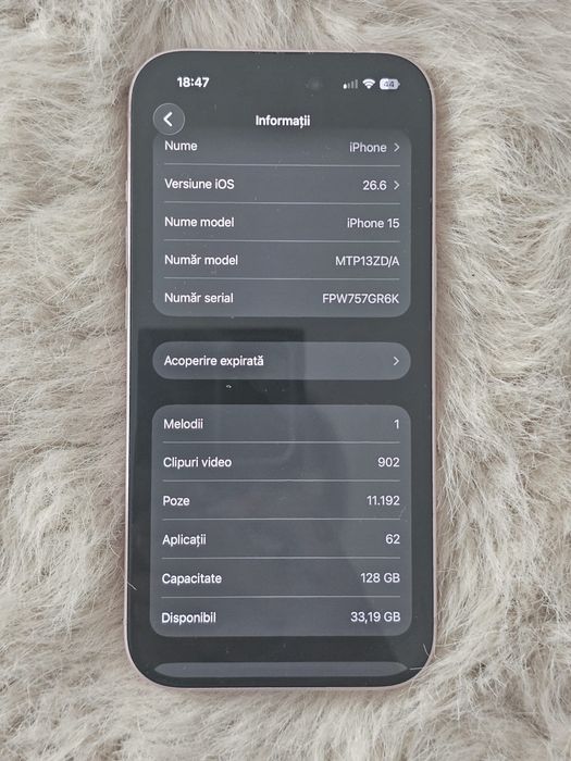 Iphone 15 Negociabil sau fac schimb cu 17 de 256 gb platesc diferenta