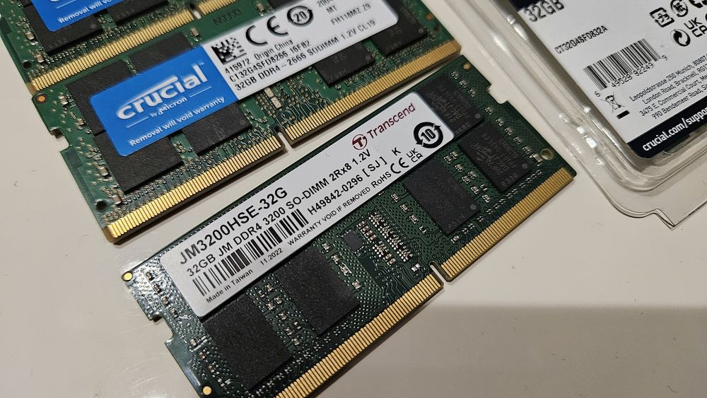 32 GB DDR4 SODIMM Ram памет
