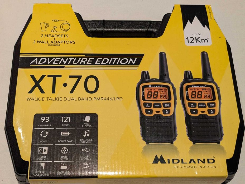 Midland XT70 Adventure Transmițător Wireless PMR cu Ecran Monocrom