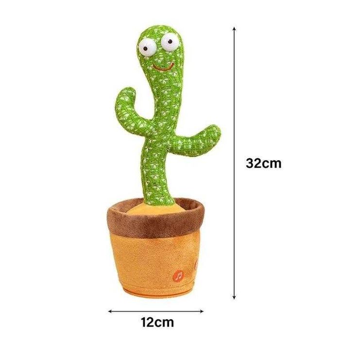 ПРОМО!! Забавна играчка пеещ и танцуващ Кактус с вградена батерия