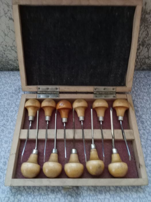 Набор штихелей по металлу СССР. Состояние ЛЮКС