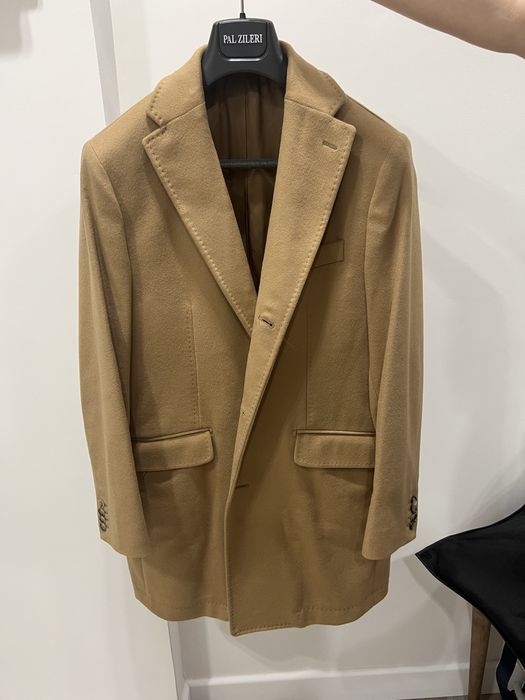 Мужское пальто Massimo Dutti (оригинал), шерсть/кашемир, цвет кэмел