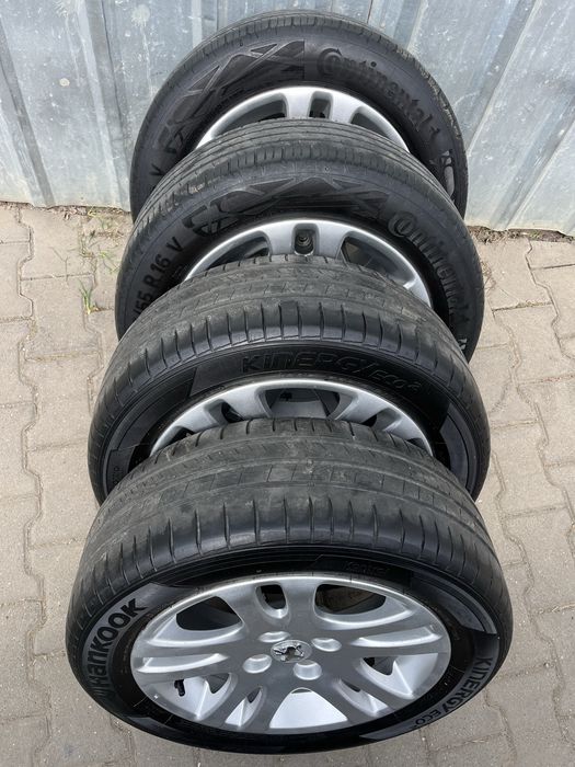 Jante aliaj 4x108mm, anvelope vara 205/55 R16 Peugeot 307 308 208 Partner