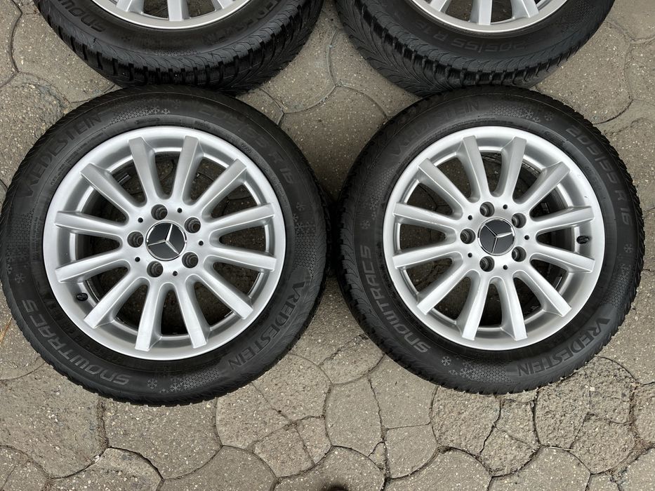 Jante aliaj 5x112mm, anvelope 205/55 R16 Mercedes, Vw, Audi, Seat, Skoda