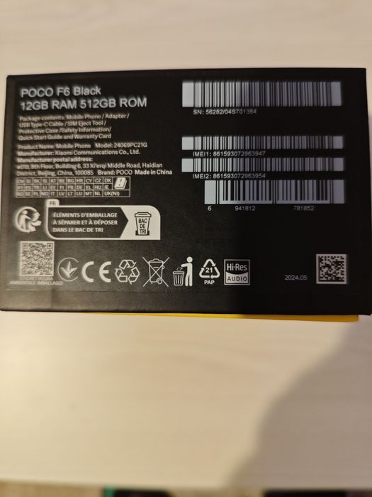 Vând POCO F6 Black