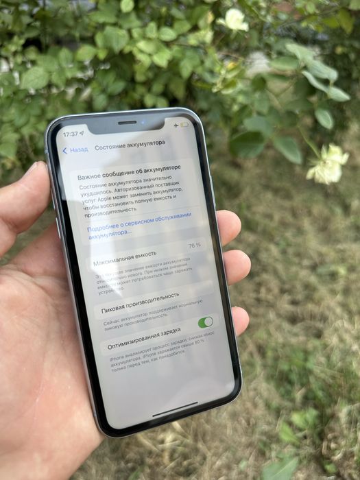 iPhone XR Blue.