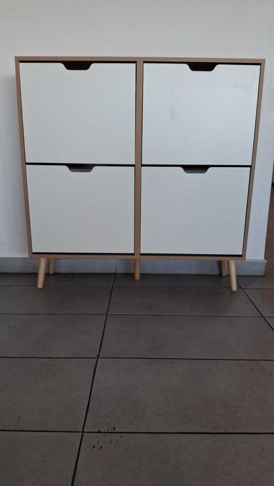 HOMCOM Dulap Pantofi cu 4 Sertare Rabatabile