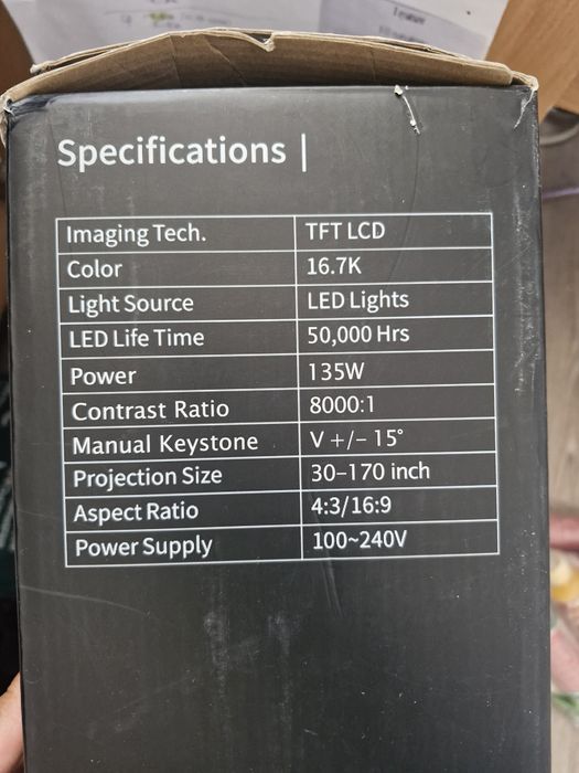 Проектор и кронштейн и полотно