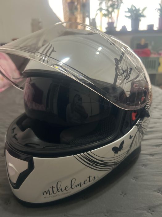 Casca moto fete Mthelmets tunder3. Vlinder