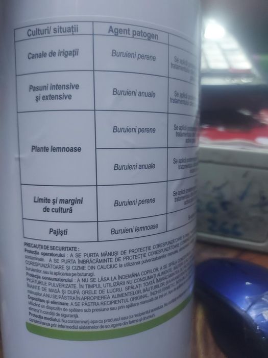 Leo Green Plus, un erbicid total pe bază de glifosat 360 g/L. 1L- Sticla