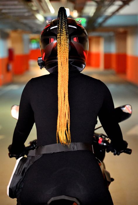 Coada afro pentru casca moto/scuter/atv etc