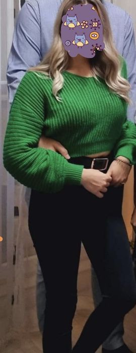Pulover tricotat nou- măsura M- L