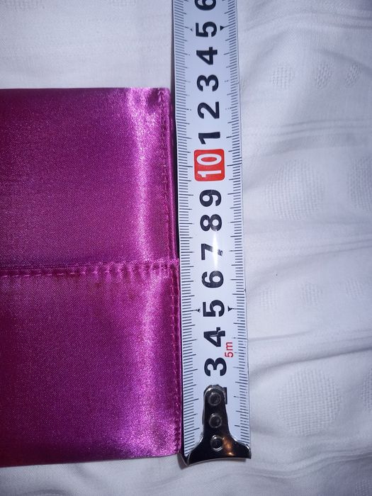 Cartier дамска чанта червен лак, Цикламено портмоне.