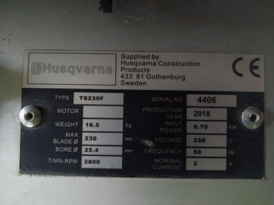 Circular tăiat gresie faianță Husqvarna