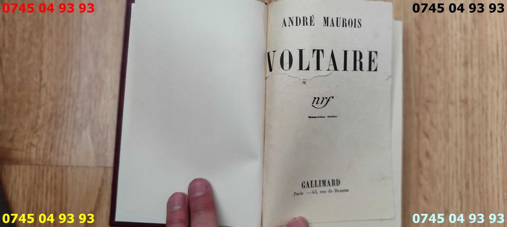 carte carti Andre Maurois Voltaire in franceza cartonata