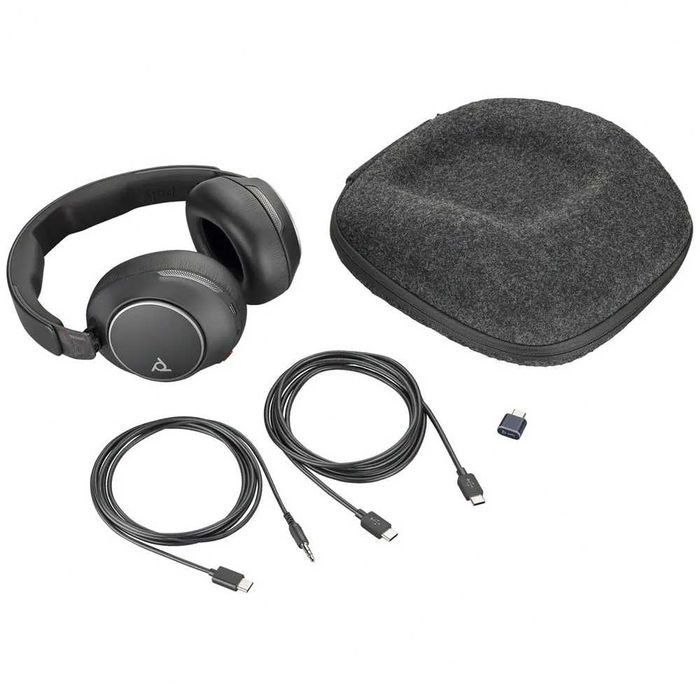 Професионални слушалки Poly Voyager Surround 80 чисто нови, пълен комплект