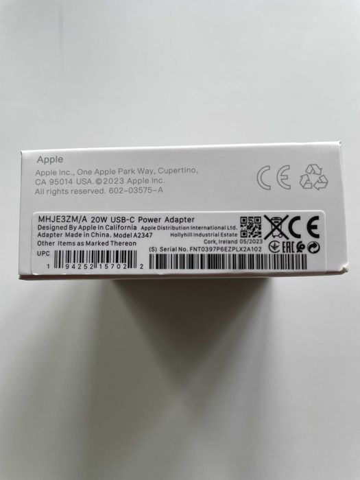 Блок питания/Адаптер iPhone 20W USB-C