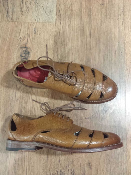 Deosebiti pantofi oxford handmade GRENSON calitate premium piele naturala integral 37