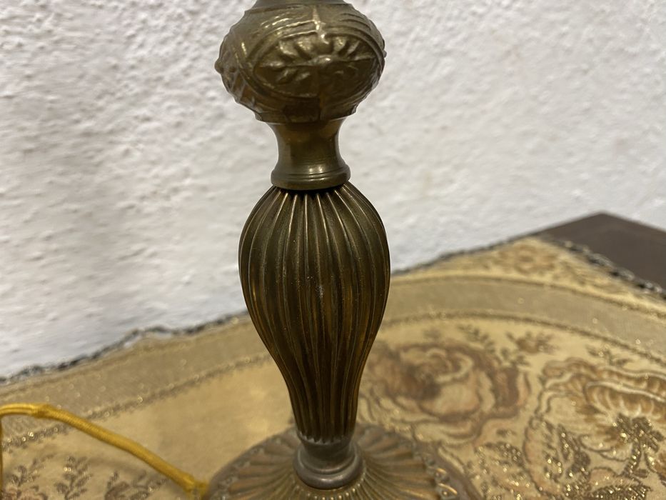 Настолна лампа месинг класически стил Италия 1955 1965