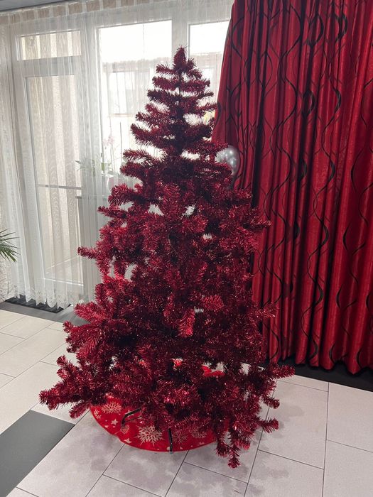 Brad de Craciun artificial rosu