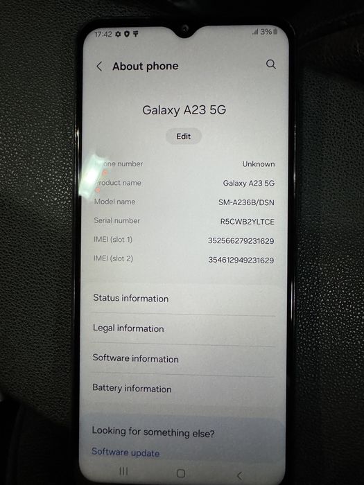 Vand Samsung A23 5G