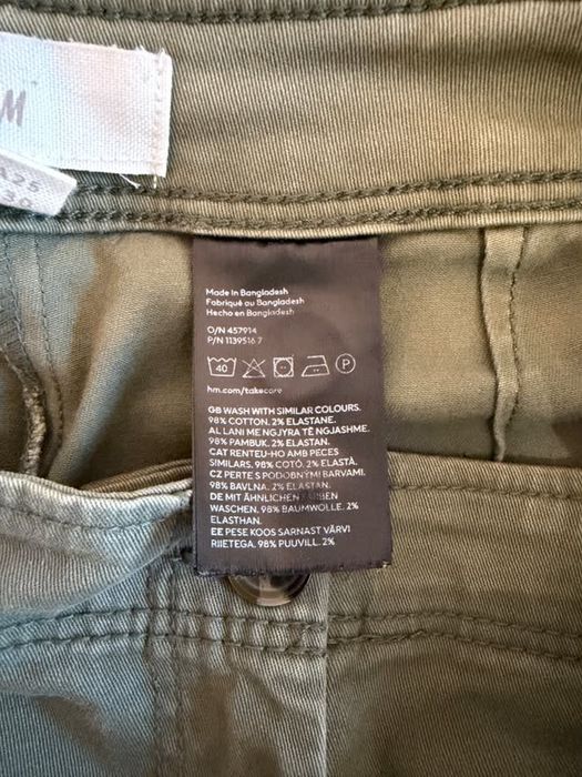 H&M Cargo Панталон - Маслинено Зелен - Размер M - Носен