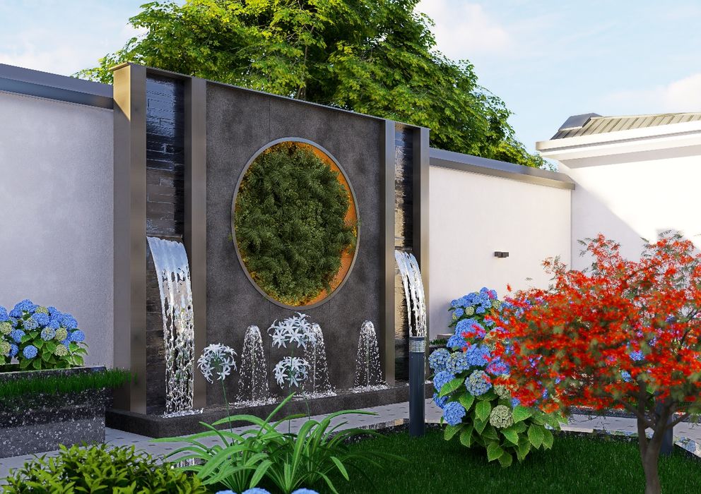 Fontan.basseyn sharshara qilamiz,finskiy sauna tureckiy saunapodklyuch