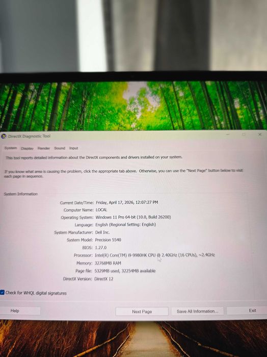 Dell Precision 5540 | 4K ULTRA HD TOUCH | i9-9980HK | 32GB RAM | Quadro T2000