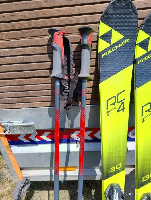 Schiuri de coborâre pentru copii Fischer RC4 Race Jr Jrs (130)