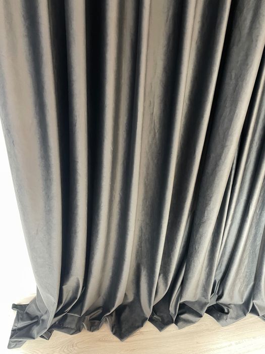 6,5 m  draperii de lux ultra premium - material blackout gri  antracit