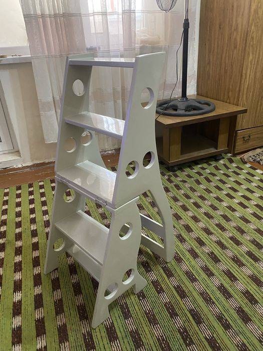 Стульчик-стремянка трансформер | Удобный и прочный | Для дома и кухни