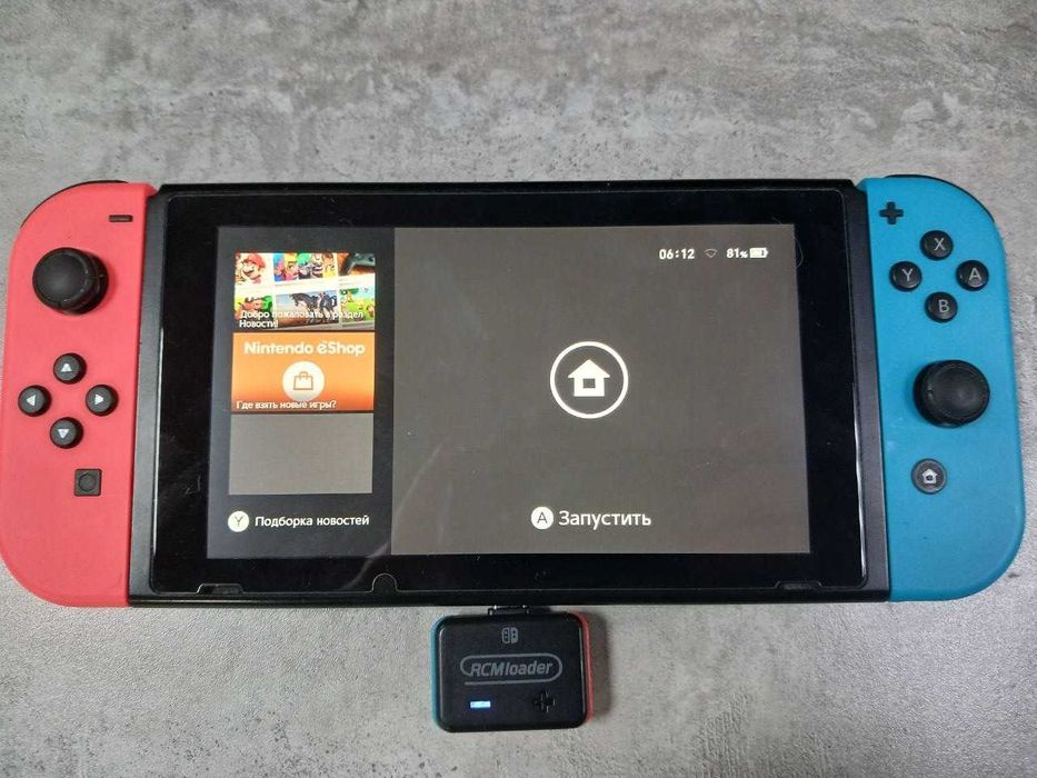 Прошитый Nintendo Switch 1 ревизии