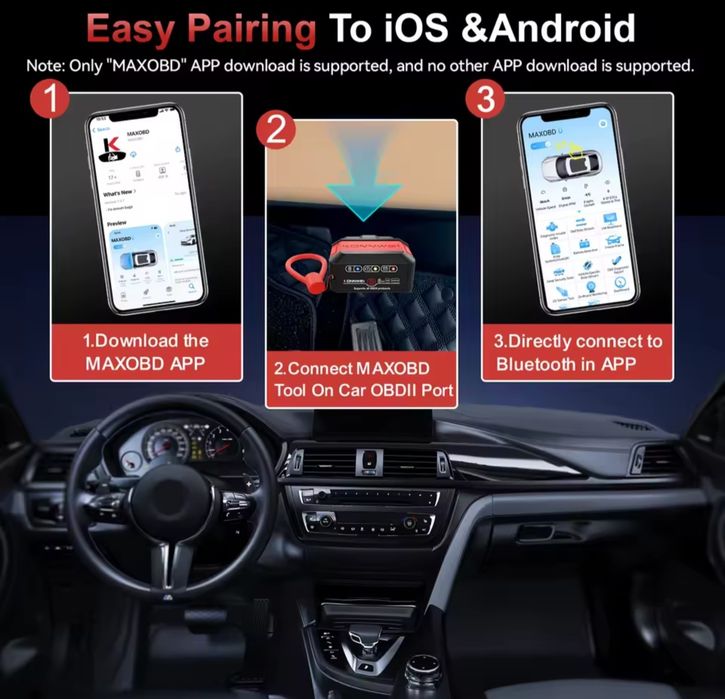 Професионален Elm327 on/off интерфейс за диагностика на автомобили Obd