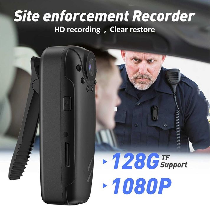 Мини камера за тяло, преносима 1080P Full HD спортна DVR