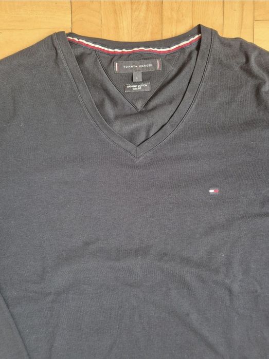 Bluză Premium bărbați, Tommy Hilfiger, Bumbac Organic, Slim Fit - L